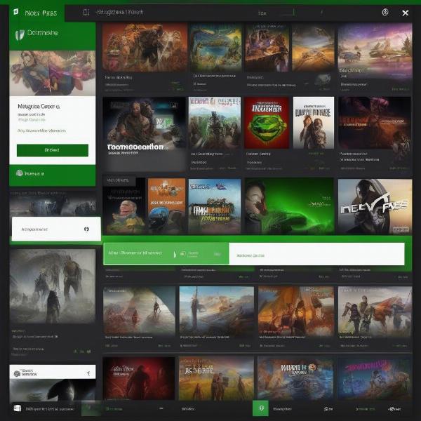 xbox game pass app interface