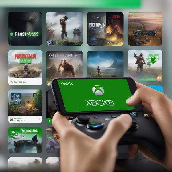 Xbox Game Pass Cloud Gaming on Smartphone