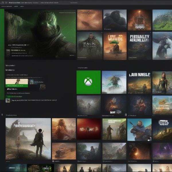 xbox game pass interface library