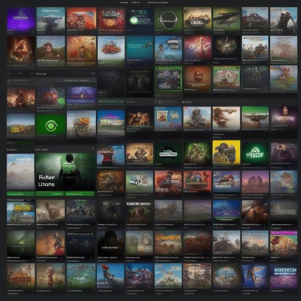 Xbox Game Pass library selection menu