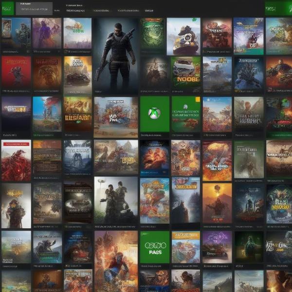 Xbox Game Pass Library Selection