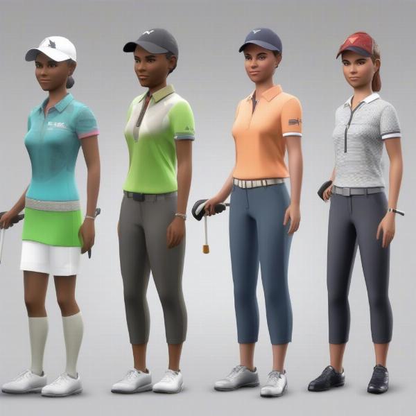 Customization options in the new golf game for Xbox