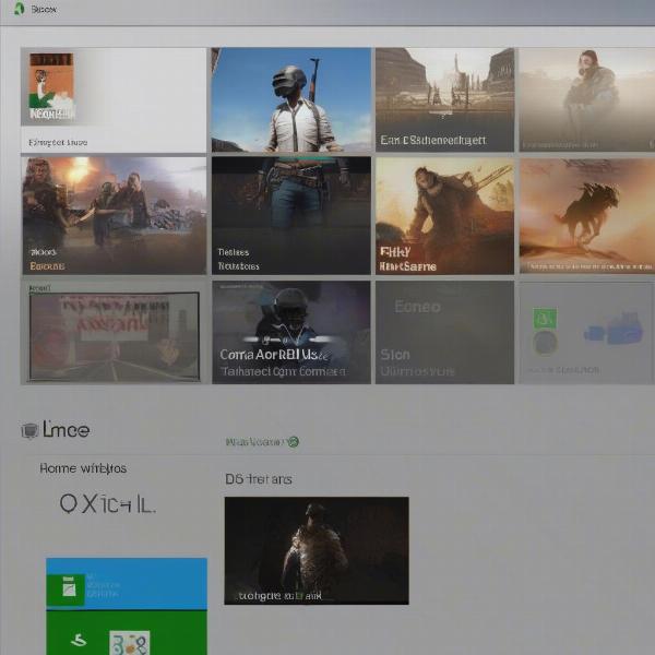 xbox home screen and exit