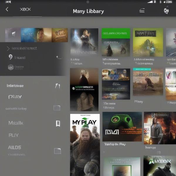 xbox library view on mobile