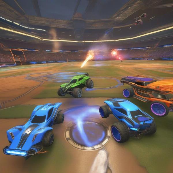 Rocket league four player split screen on xbox one
