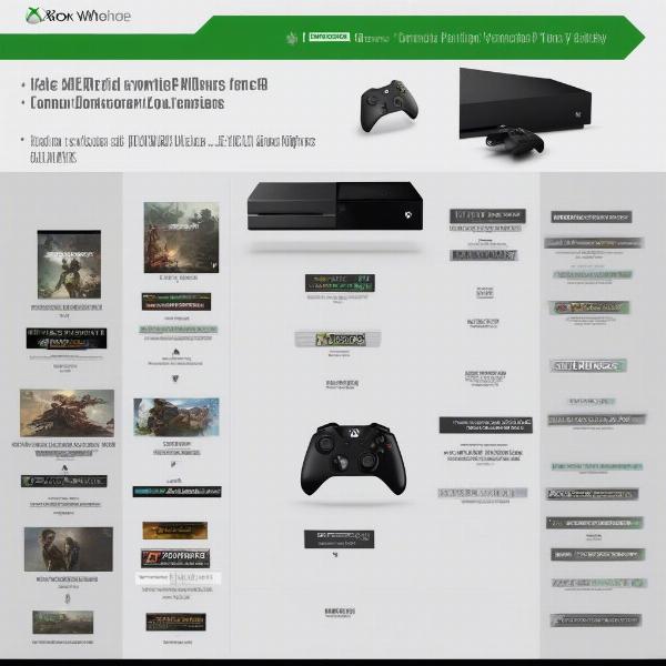 A chart comparing game compatibility between Xbox One and PC