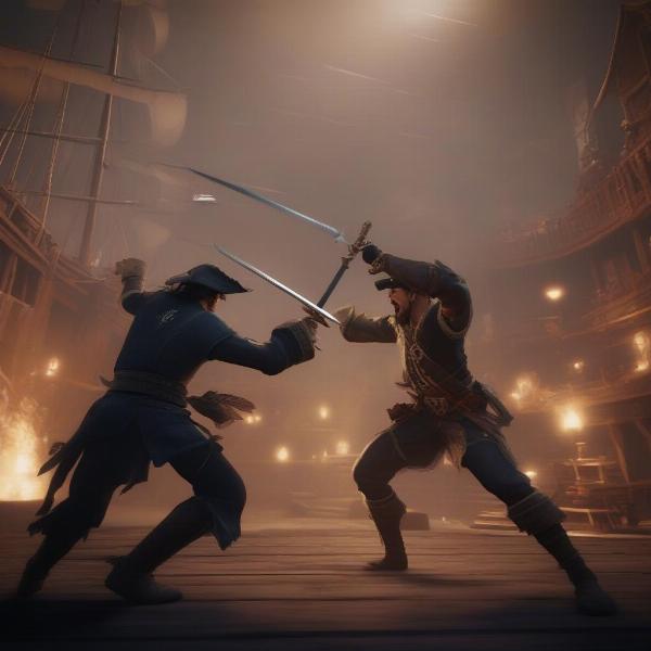 pirate sword fighting on xbox game