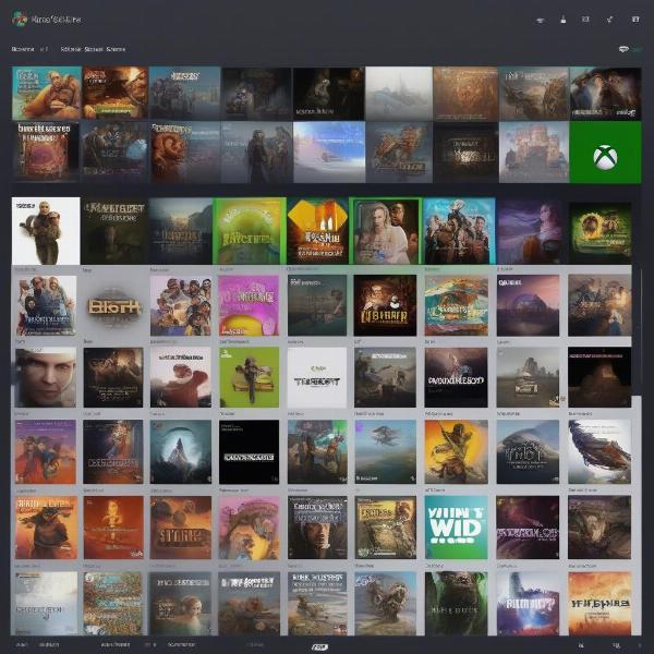 xbox series s digital library interface