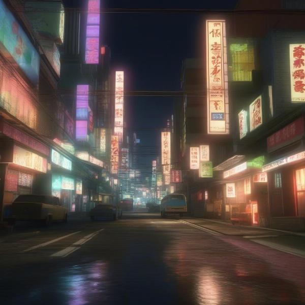 yakuza 0 cityscape night