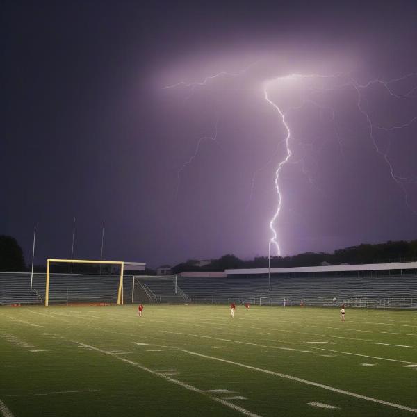 Youth Football Game Cancellation Due to Inclement Weather