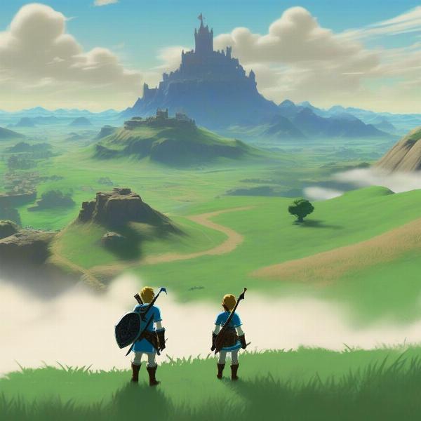 zelda breath of the wild vast open world